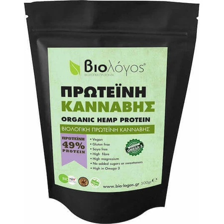 Viologos Organic Hemp Protein 50% Organic Gluten & Lactose Free 500gr: цены и характеристики