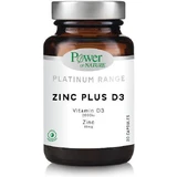 Power Of Nature Platinum Range Zinc Plus D3 15mg 2000UI 30 капсул