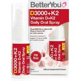 BetterYou DLux+ Витамин DLux+ Витамин D+K2 Иммунная поддержка и здоровье яиц 3000iu 12 мл