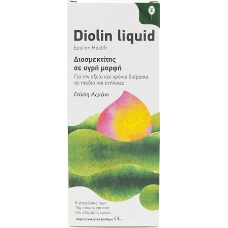 Epsilon Health Diolin Liquid Special Dietary Supplement 6 пакетиков Лимон: цены и характеристики