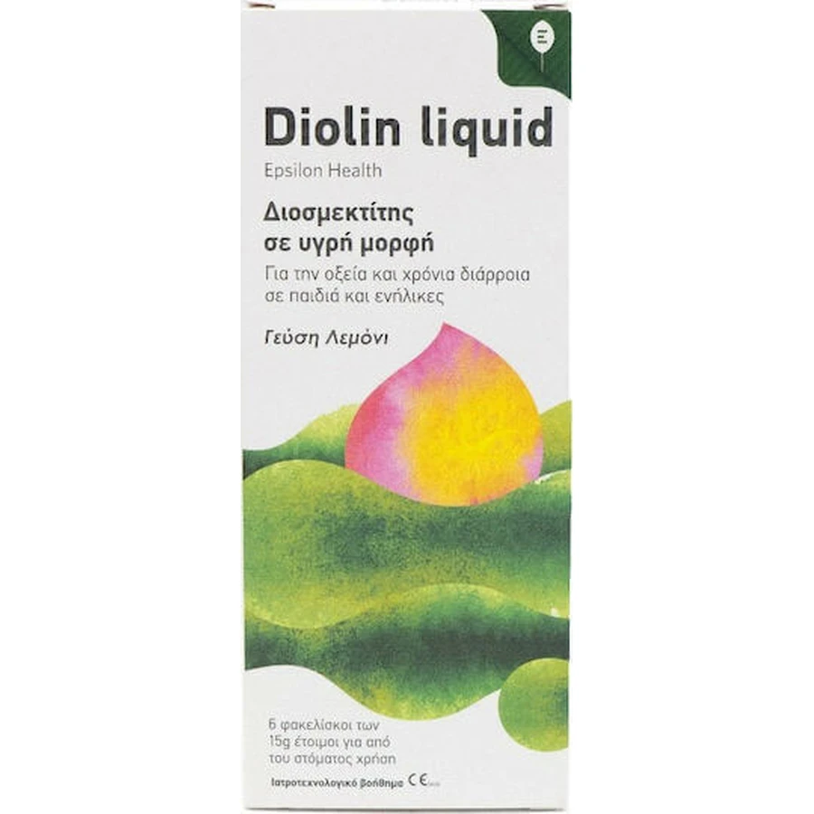Epsilon Health Diolin Liquid Special Dietary Supplement 6 пакетиков Лимон: цены и характеристики