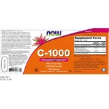 Now Foods C-1000 Sustained Release Antioxidant Protection With Rose Hips Vitamin for Immune System Strengthening, Skin & Antioxidant Action 1000mg 100 Tablets