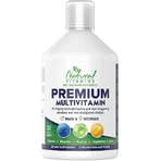 Natural Vitamins Преміум Мультивітаміни Мультивітамінний полівітамінний комплекс для зміцнення імунітету, волосся та нігтів Помаранчевий підходить для дорослих 50+ 500мл: ціни та характеристики
