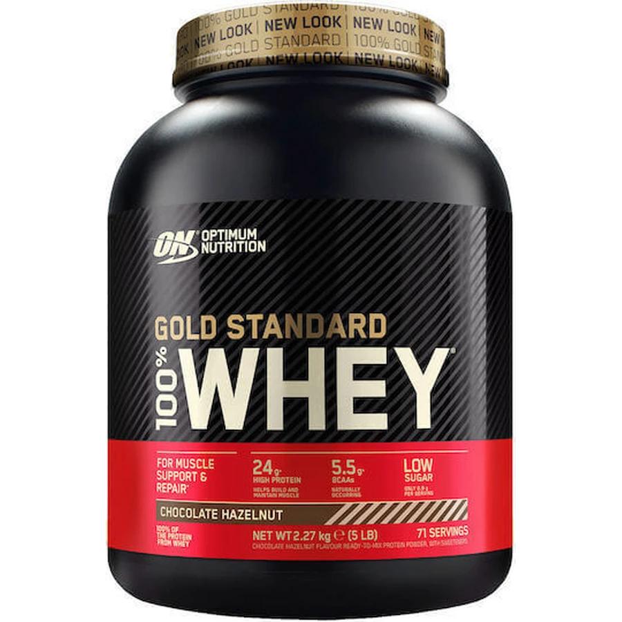 Optimum Nutrition Gold Standard 100% Whey Protein Сывороточный протеин со вкусом шоколада и фундука 2,27 кг: цены и характеристики