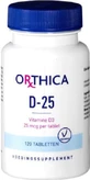 Orthica D-25 Вітамін для зміцнення імунної системи та здоров'я яєць 1000iu 60 таблеток