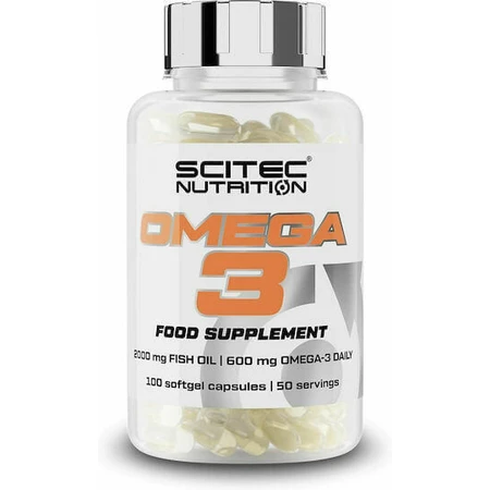 Scitec Nutrition Омега 3 риб'ячий жир 600 мг 100 м'яких гелів: ціни та характеристики
