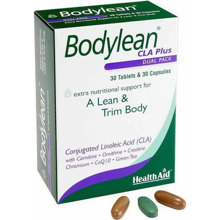 Health Aid Bodylean CLA Plus Slimming Supplement 30 tabs 30 caps: цены и характеристики