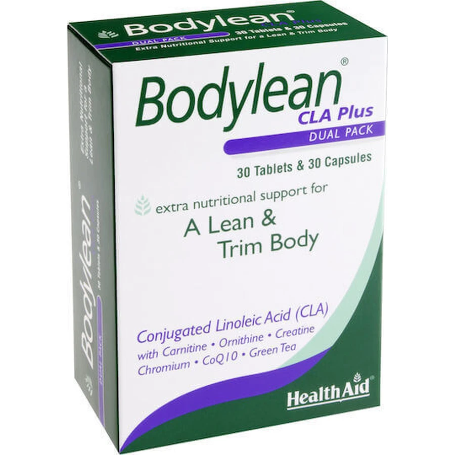 Health Aid Bodylean CLA Plus Slimming Supplement 30 tabs 30 caps: цены и характеристики