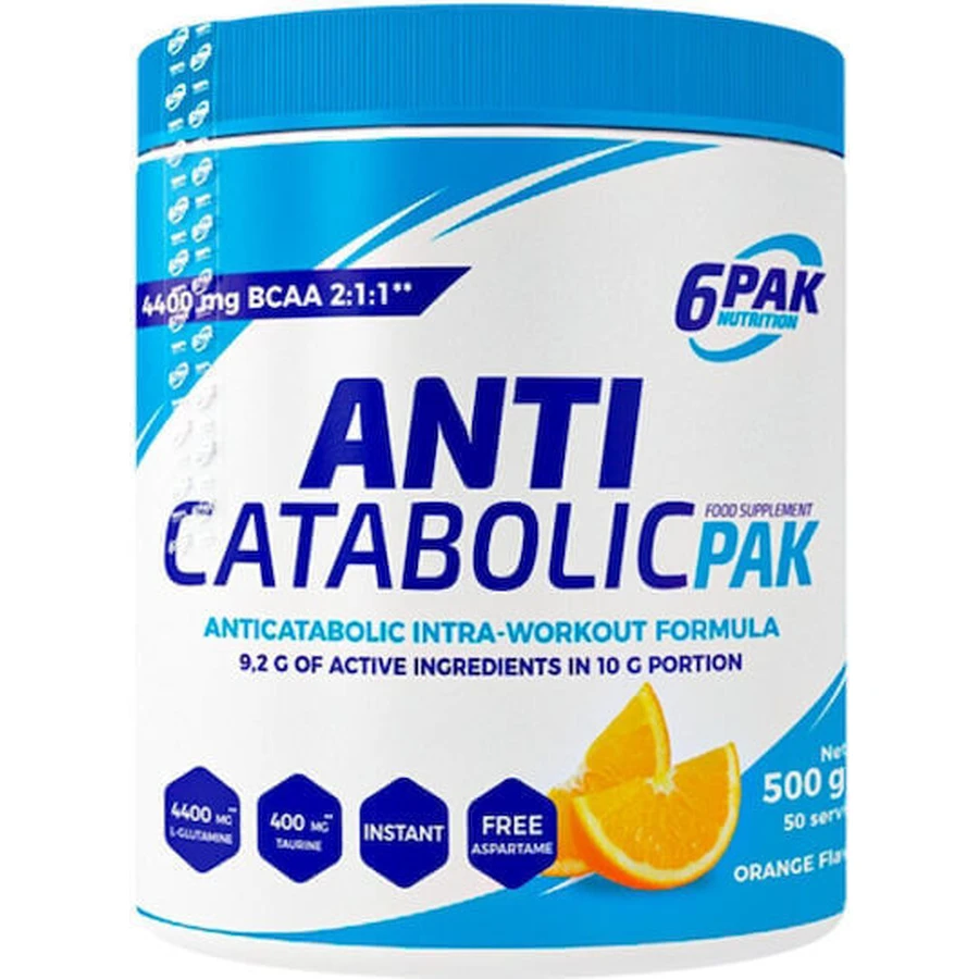 6pak Nutrition Anticatabolic Pak Bcaa 2:1:1 Bcaa Powder 500 Grams Orange: цены и характеристики