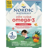 Nordic Naturals Омега-3 риб'ячий жир з нульовим вмістом цукру Омега-3 Fishies підходить для дітей 300 мг 36 желейних цукерок Tutti Frutti