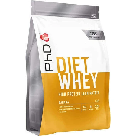 PhD Diet Whey Protein Сывороточный протеин со вкусом банана 1 кг: цены и характеристики