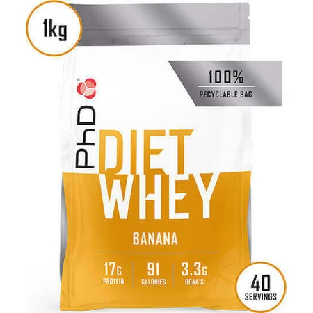 PhD Diet Whey Protein Сывороточный протеин со вкусом банана 1 кг: цены и характеристики