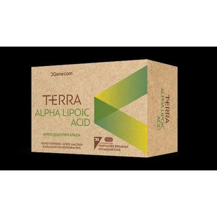 Genecom Terra Terra Альфа-ліпоєва кислота Альфа-ліпоєва кислота Альфа-ліпоєва кислота Спеціальна дієтична добавка 30 табл.