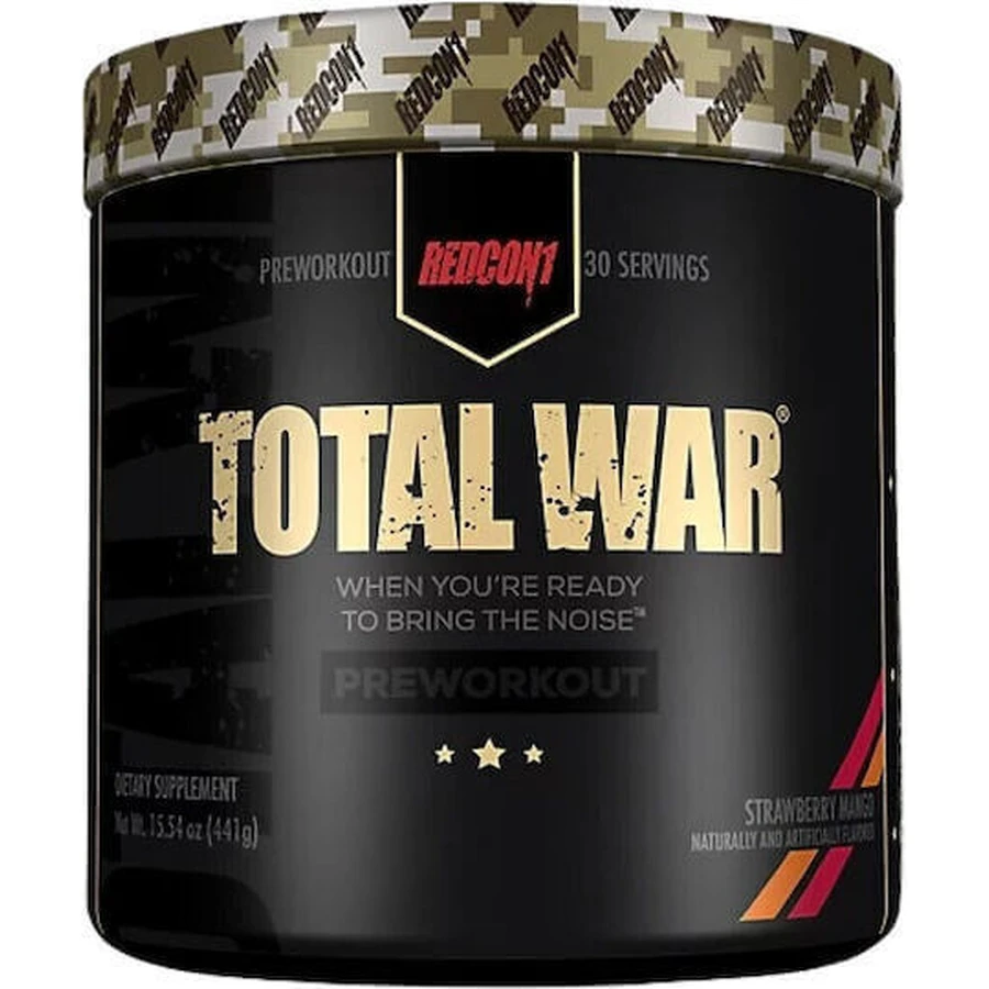 Redcon1 Total War Total War Pre Workout Supplement 392gr Strawberry Mango: цены и характеристики