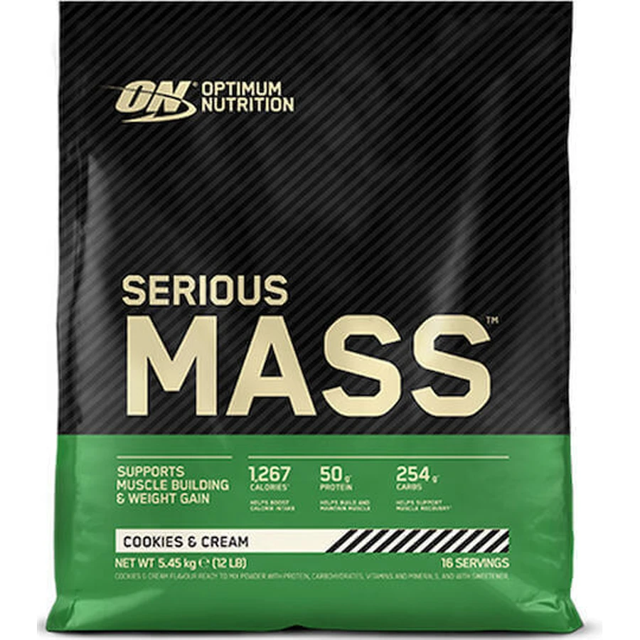 Optimum Nutrition Serious Mass сироватковий протеїн з креатином та банановим смаком 5,4 кг: ціни та характеристики