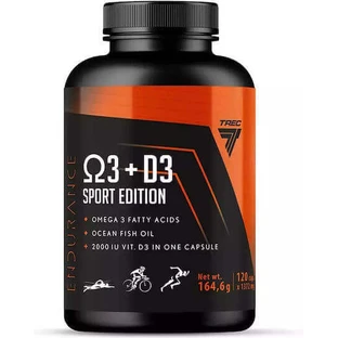 Рыбий жир Trec Omega 3 + D3 Sport Edition 120 софтгелей