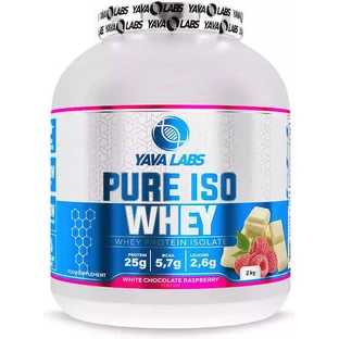Yava Labs Pure Iso Whey Сывороточный протеин со вкусом белого шоколада с малиной 2 кг