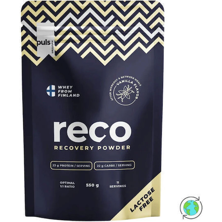 Puls Nutrition Reco Whey Protein Сироватковий протеїн без глютену та лактози зі смаком ванілі 550гр: ціни та характеристики