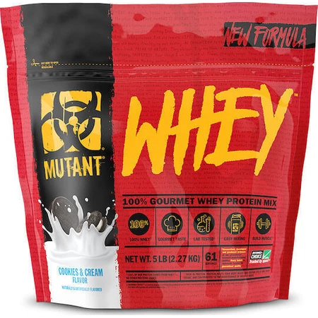 Mutant Gourmet Whey Protein Смесь сывороточных протеинов со вкусом печенья и сливок 2,27 кг: цены и характеристики