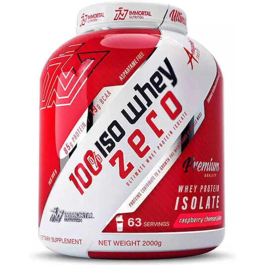 Immortal Nutrition 100% Iso Whey Zero Whey Protein Lactose Free Flavoured Raspberry Cheesecake 2kg: цены и характеристики