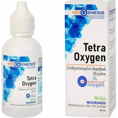 Viogenesis Tetra Oxygen O4 Стабилизированная кислородная пищевая добавка Special 60 мл: цены и характеристики