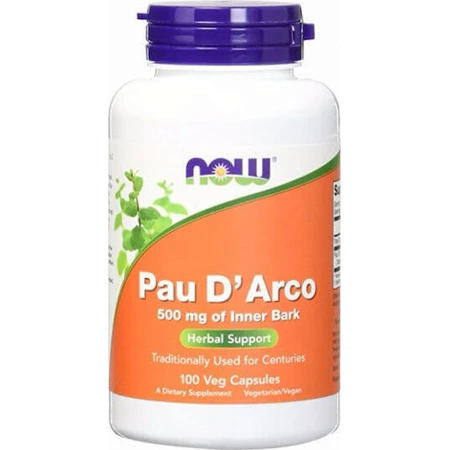 Now Foods Pau D' Arco 500 мг 100 растительных капсул: цены и характеристики