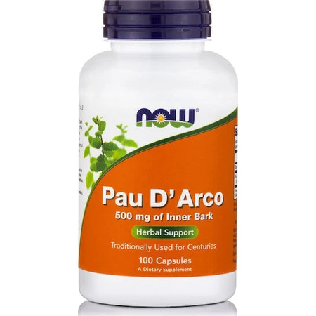 Now Foods Pau D' Arco 500 мг 100 растительных капсул: цены и характеристики