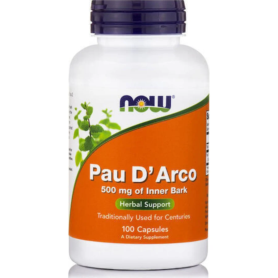 Now Foods Pau D' Arco 500 мг 100 растительных капсул: цены и характеристики