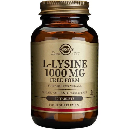 Solgar L-Lysine 50 таблеток без ароматизаторов: цены и характеристики