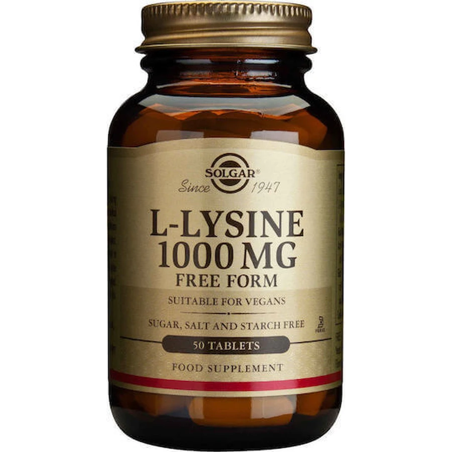 Solgar L-Lysine 50 таблеток без ароматизаторов: цены и характеристики