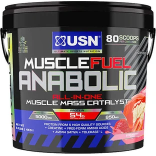 USN Muscle Fuel Anabolic Muscle Fuel с креатином и клубничным вкусом 4 кг