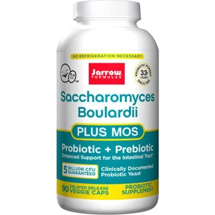 Jarrow Formulas Saccharomyces Boulardii Plus MOS Пробіотик 5 трильйонів КУО