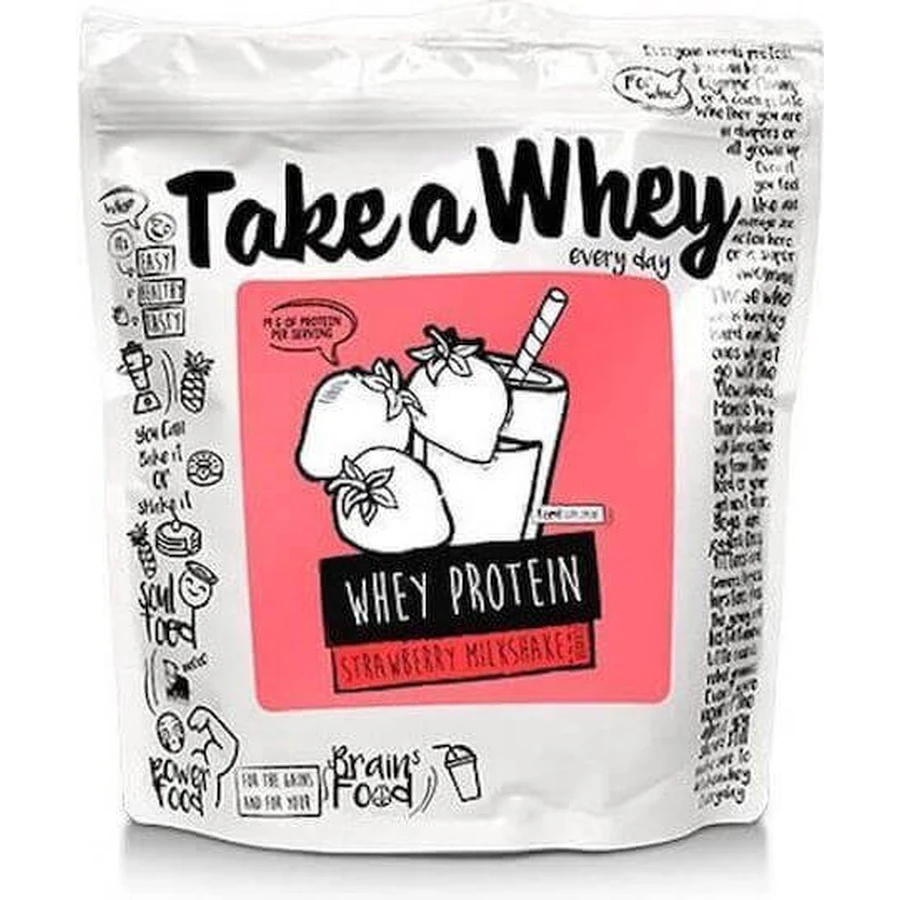 Take a Whey Сывороточный протеин со вкусом клубники 908 гр.: цены и характеристики