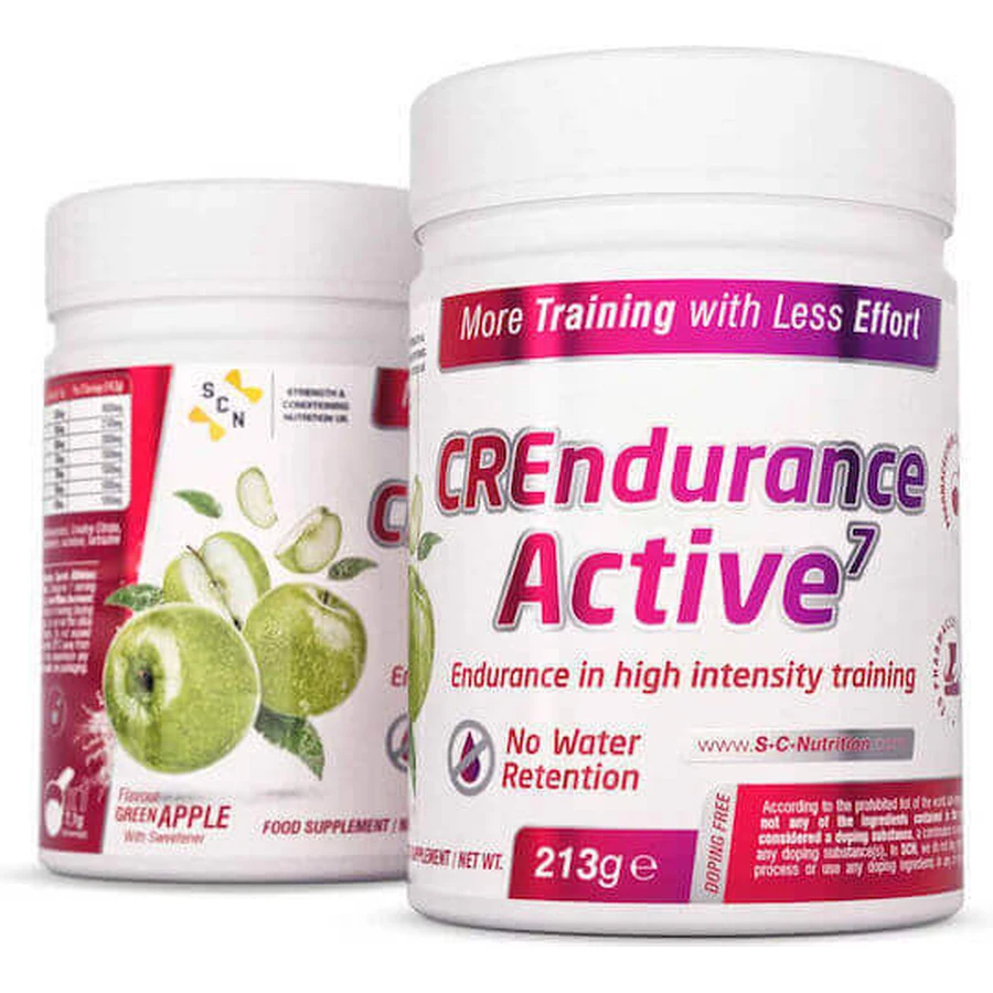 SCN CREndurance Active 7 Креатиновий мікс Green Apple 213гр: ціни та характеристики