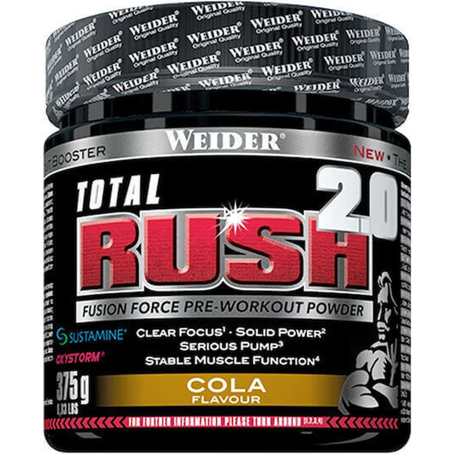 Weider Total Rush 2.0 Pre Workout Supplement 375gr Cranberry: цены и характеристики