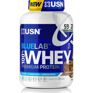USN BlueLab 100% Whey Protein Преміальний сироватковий протеїн зі смаком шоколадної карамелі 2 кг