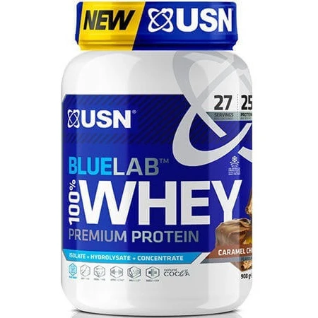 USN BlueLab 100% Whey Protein Преміальний сироватковий протеїн зі смаком шоколадної карамелі 2 кг: ціни та характеристики