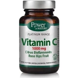 Power Of Nature Platinum Range Вітамін С Вітамін С Цитрусові біофлавоноїди Плоди шипшини для зміцнення імунної системи, шкіри та антиоксидантної дії 1000 мг 30 таблеток