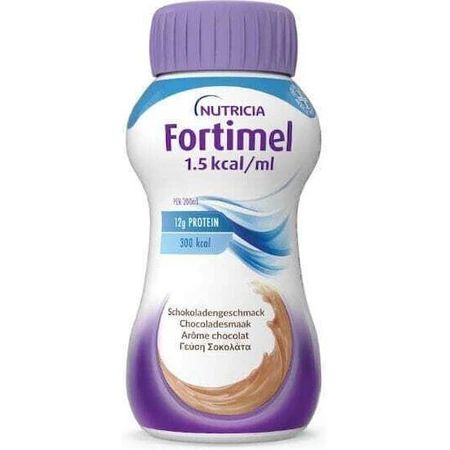 Спеціальна харчова добавка Nutricia Fortimel 1,5 ккал 4 x 50 мл Шоколад: ціни та характеристики