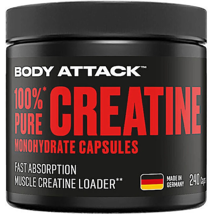 Body Attack 100% Pure Creatine 240 капсул: ціни та характеристики