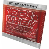 Scitec Nutrition 100% Whey Protein Профессиональный сывороточный протеин без глютена со вкусом клубники 30гр