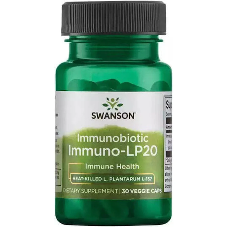 Імунобіотик Swanson Immunobiotic Immuno-LP20 Імунна добавка для підвищення імунітету 30 рослинних капсул: ціни та характеристики