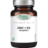 Power Health Platinum Range Zinc & D3 10mg 500UI 60 капсул