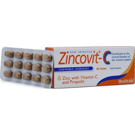 Health Aid Zincovit-C Добавка для зміцнення імунної системи 60 таб.: ціни та характеристики