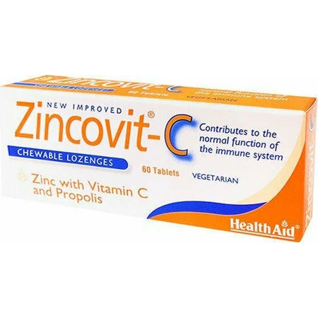 Health Aid Zincovit-C Добавка для зміцнення імунної системи 60 таб.: ціни та характеристики