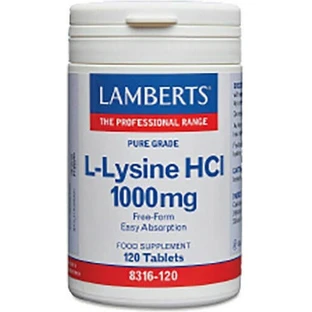 Ламбертс L-Lysine HCL 1000 мг 120 таблеток