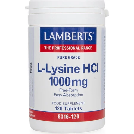 Ламбертс L-Lysine HCL 1000 мг 120 таблеток: цены и характеристики