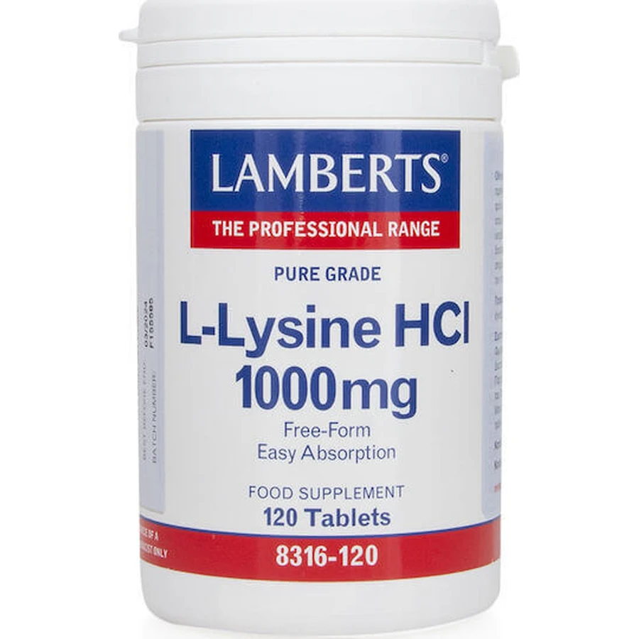 Ламбертс L-Lysine HCL 1000 мг 120 таблеток: цены и характеристики
