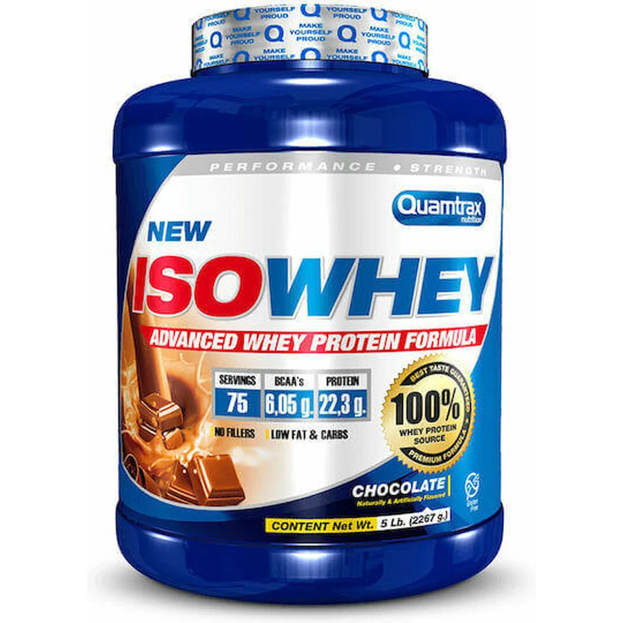 Quamtrax Nutrition Iso Whey Сироватковий протеїн зі смаком шоколаду 2,267 кг: ціни та характеристики