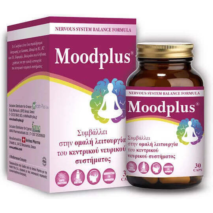 Спеціальна харчова добавка Health Plus Moodplus Moodplus 30 капс.: ціни та характеристики